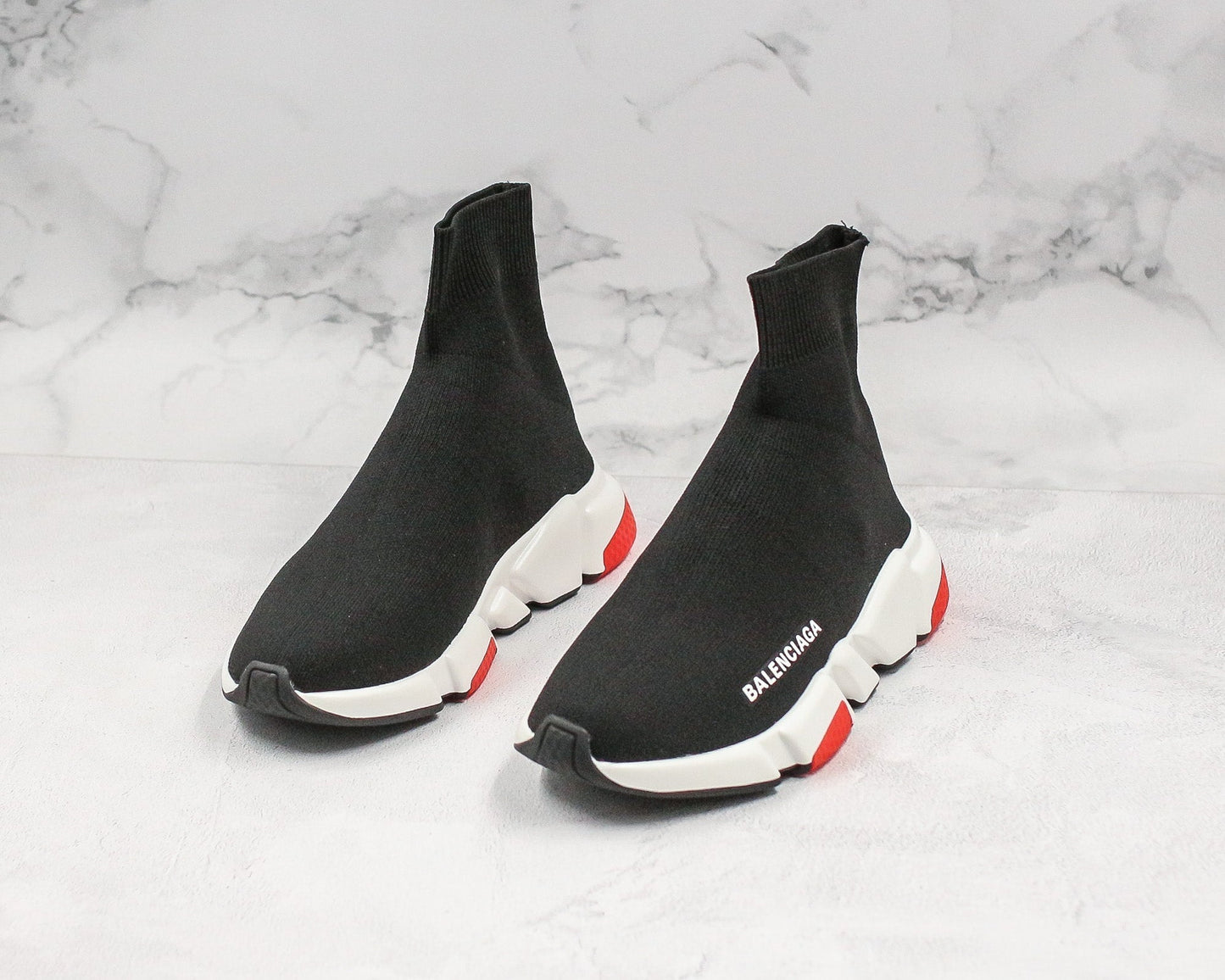 Tênis Balenciaga Speed Trainer Preto e Vermelho