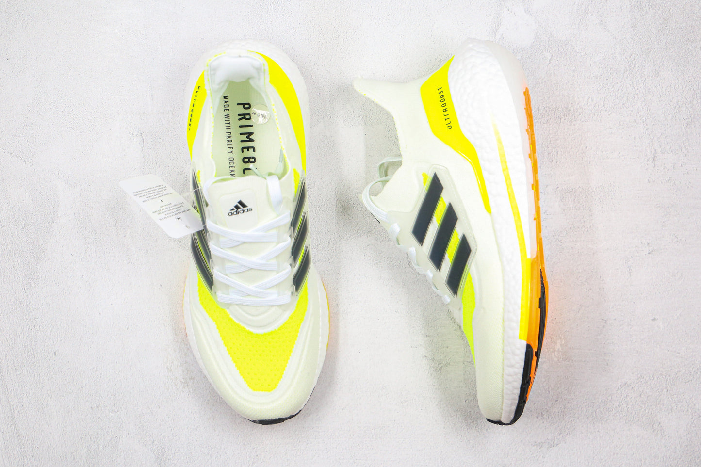 Adidas Ultraboost 21 Amarelo Solar Branco