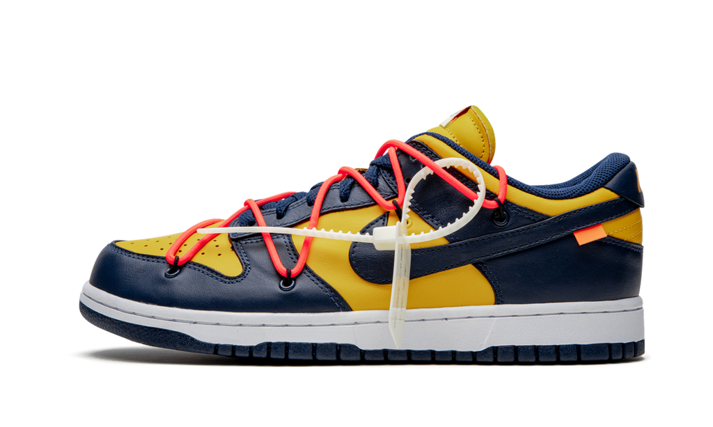 Nike Dunk Low Off White University Gold Midnight Navy