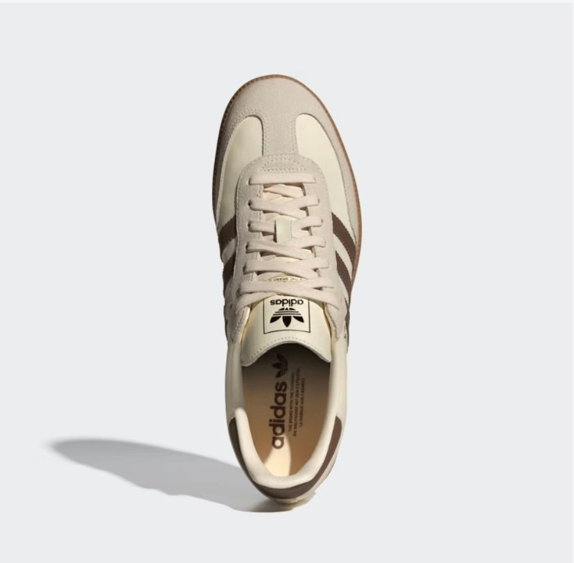 Adidas Samba OG Creme Branco Pré-amado Marrom 