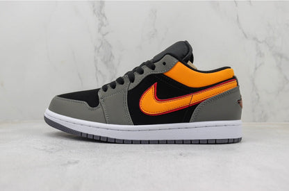 Jordan 1 Low Grafite Laranja Vibrante 