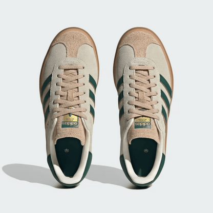 Adidas Gazelle Bold Magic Bege Verde Universitário