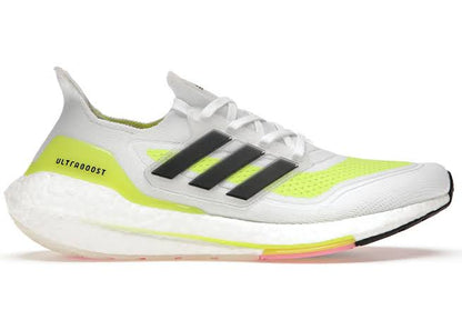 Adidas Ultraboost 21 Amarelo Solar Branco 