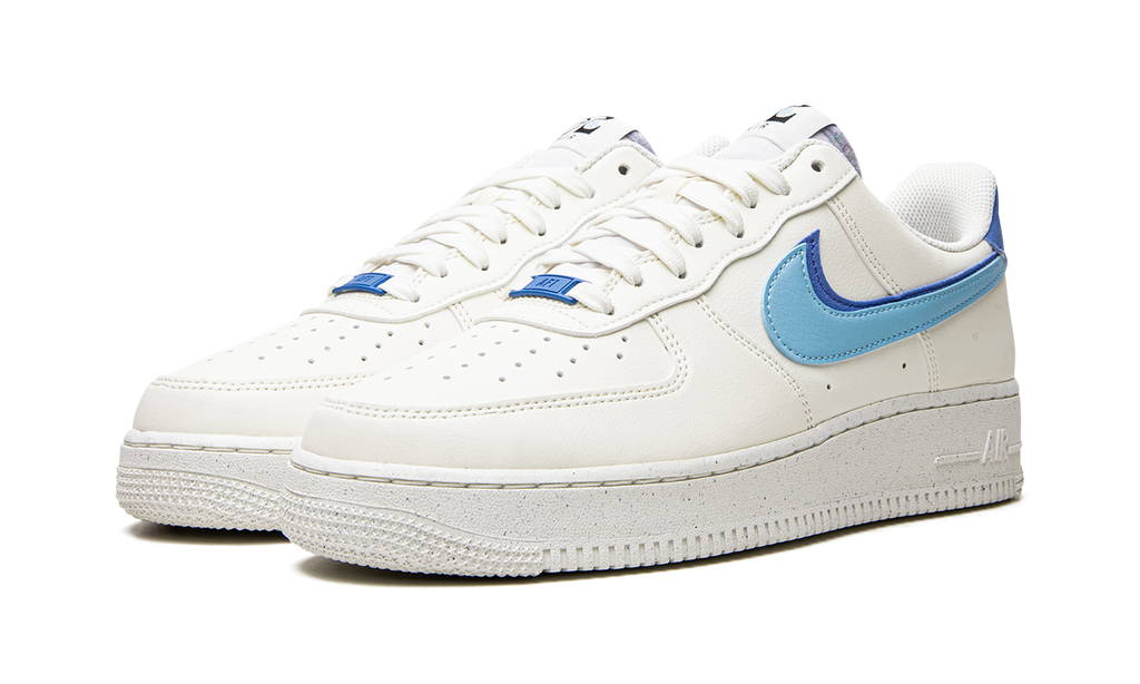 Nike Air Force 1 Double Swoosh Branco Médio Azul