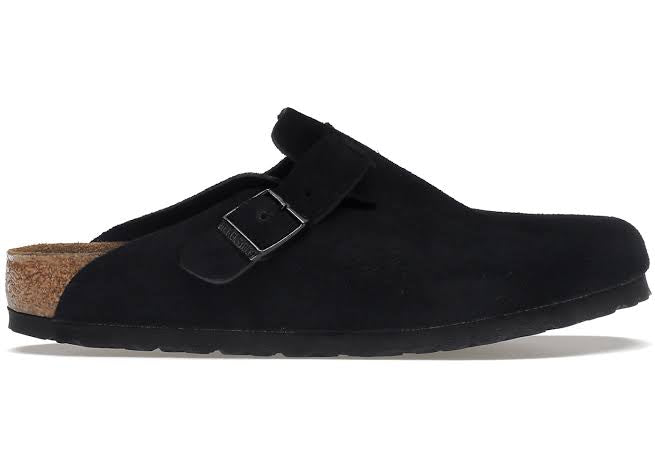 Birkenstock Boston Soft Footbed Camurça Preta