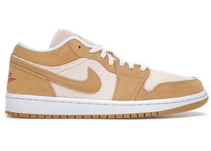 Jordan 1 Low SE Twine Laranja Quartzo Veludo Cotelê 
