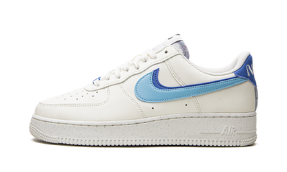 Nike Air Force 1 Double Swoosh Branco Médio Azul