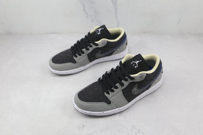 Jordan 1 Low SE Crater Preto Cinza 