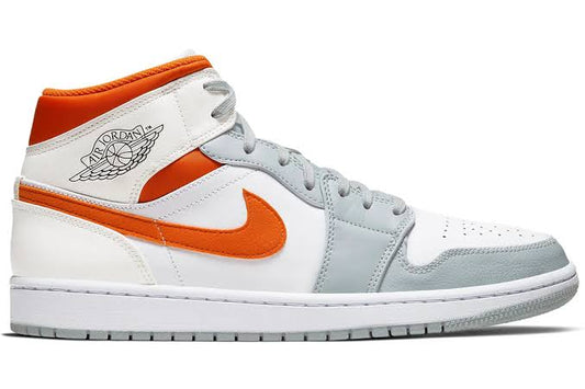 Jordan 1 Mid Starfish Pure Platinum 