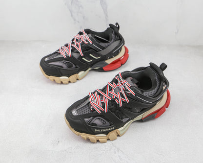 Balenciaga Track Preto Cinza Vermelho 
