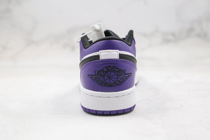 Jordan 1 Low Court Roxo Branco 