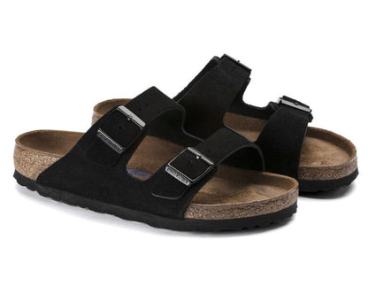 Birkenstock Arizona Soft Footbed Camurça Preta