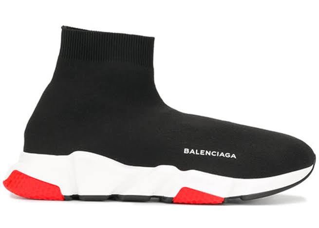 Tênis Balenciaga Speed ​​Trainer Preto e Vermelho 