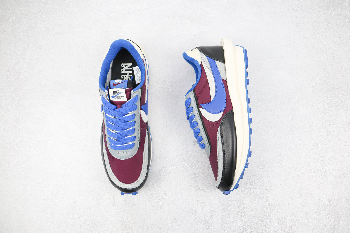 Nike Waffle Sacai Undercover Night Maroon Team Royal 