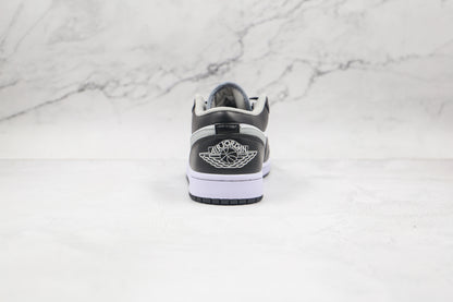 Jordan 1 Low Preto Branco Cinza 