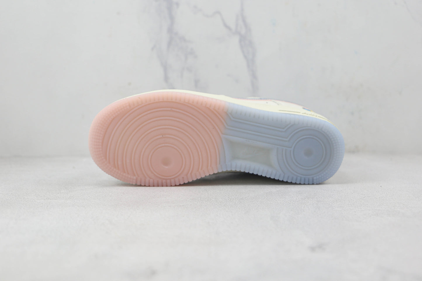 Nike Air Force 1 Double Swoosh Azul Metálico Claro