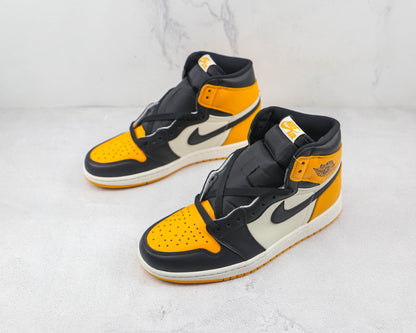 Jordan 1 Retro High Taxi Yellow Toe 