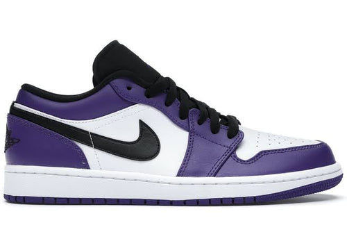 Jordan 1 Low Court Roxo Branco 