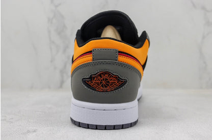 Jordan 1 Low Grafite Laranja Vibrante 