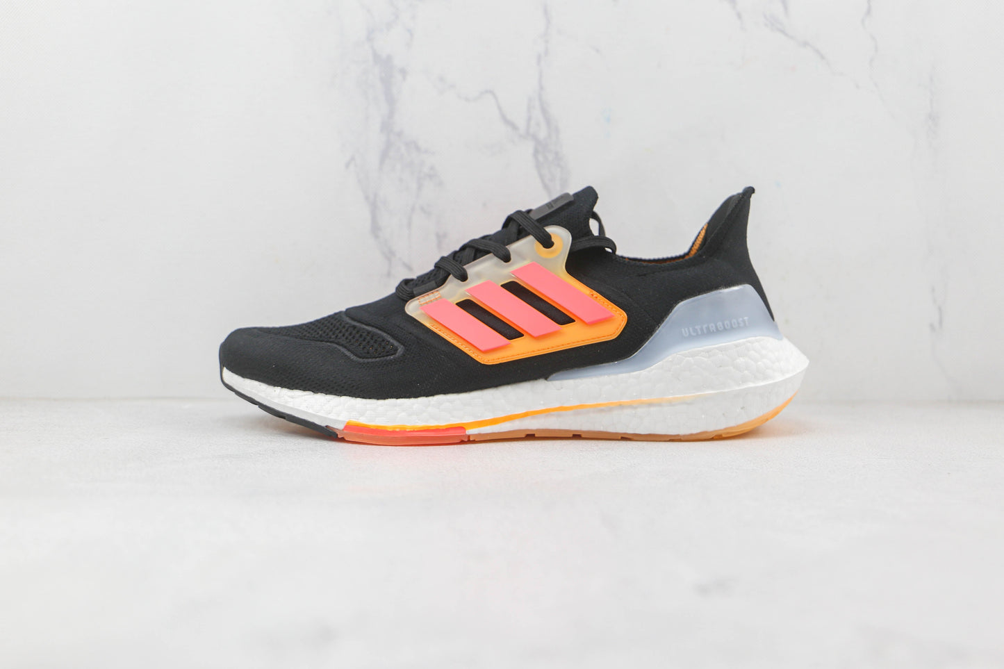 Adidas Ultraboost 22 Preto Turbo Laranja Flash 