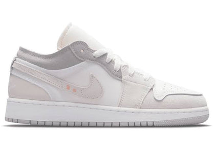 Air Jordan 1 Low Inside Out Creme Branco Cinza Claro