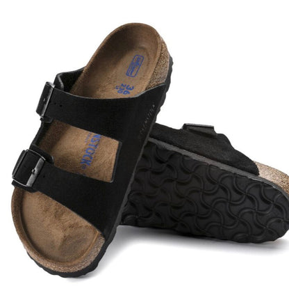 Birkenstock Arizona Soft Footbed Camurça Preta