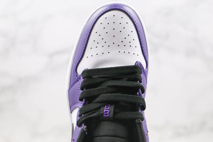 Jordan 1 Low Court Roxo Branco 