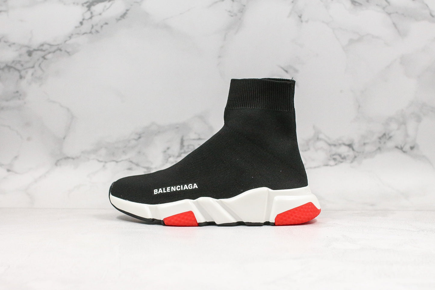 Tênis Balenciaga Speed ​​Trainer Preto e Vermelho 