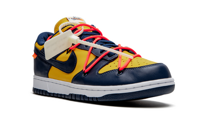 Nike Dunk Low Off White University Gold Midnight Navy
