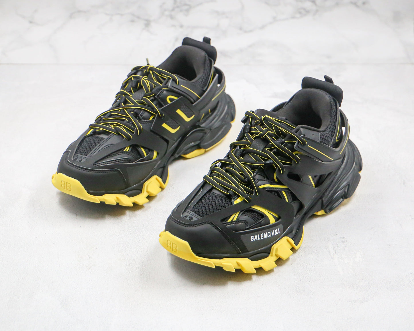 Balenciaga Track Preto Amarelo 
