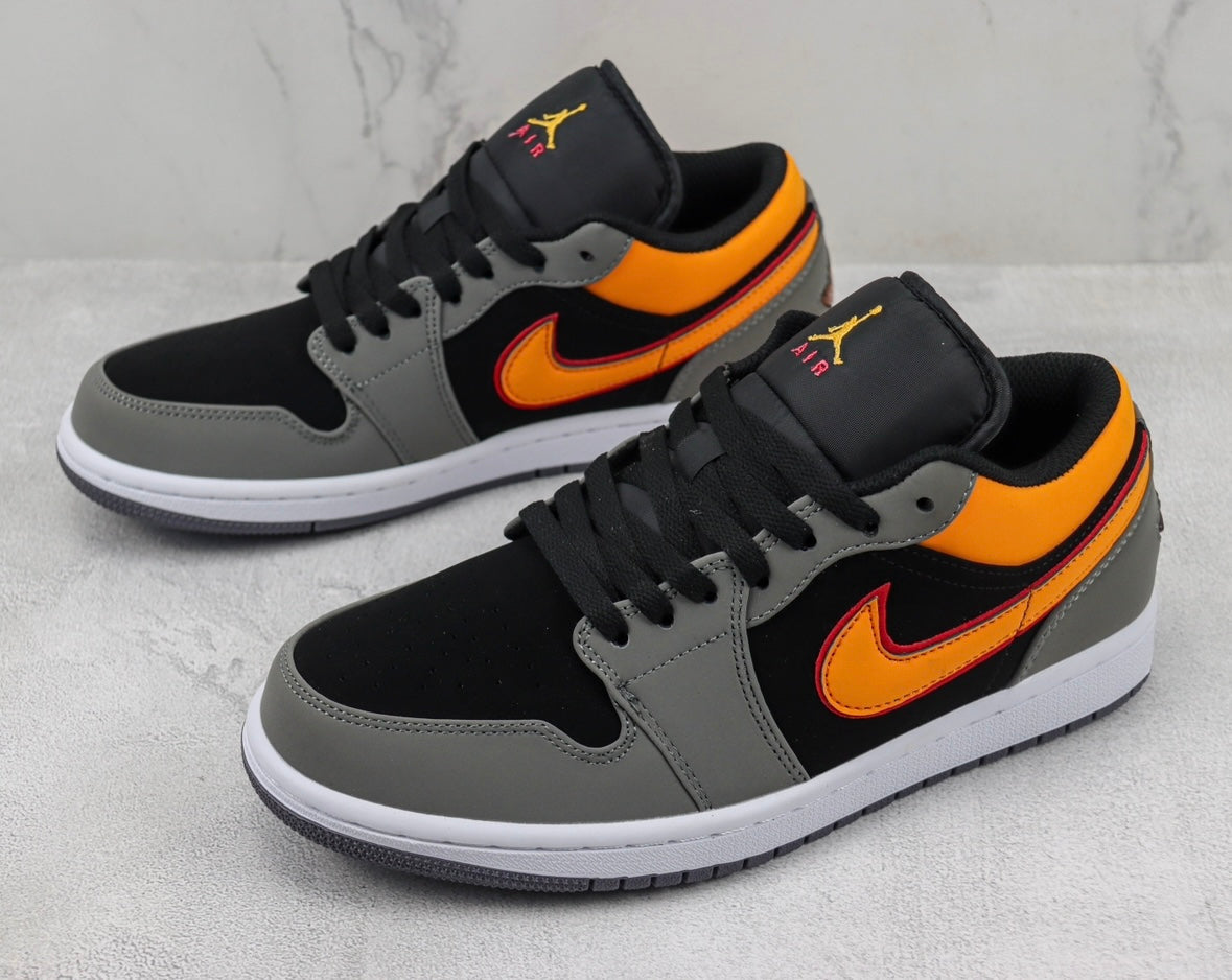 Jordan 1 Low Grafite Laranja Vibrante 