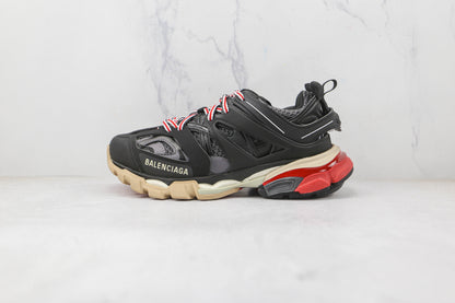 Balenciaga Track Preto Cinza Vermelho 