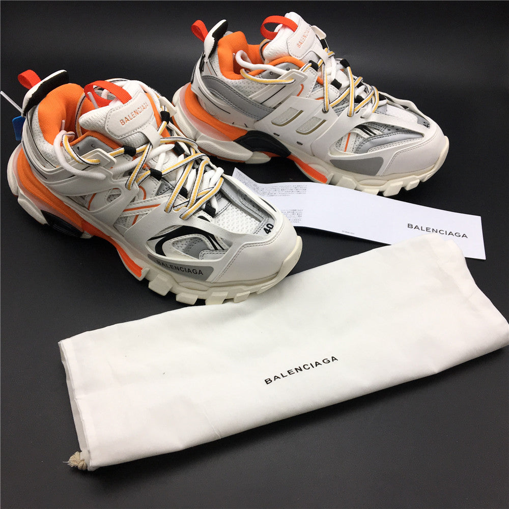 Balenciaga Track Branco Laranja 