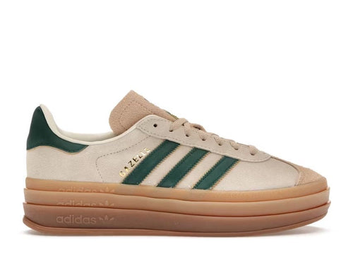 Adidas Gazelle Bold Magic Bege Verde Universitário