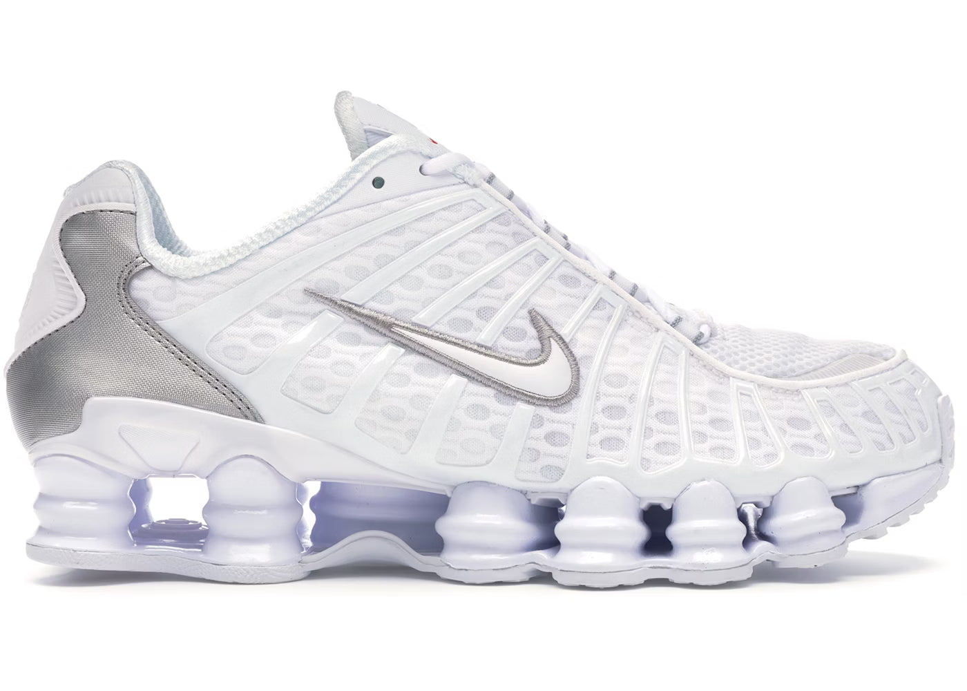 Nike Shox TL Branco Prata Metálico
