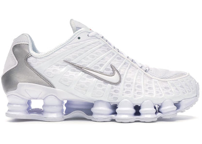 Nike Shox TL Branco Prata Metálico