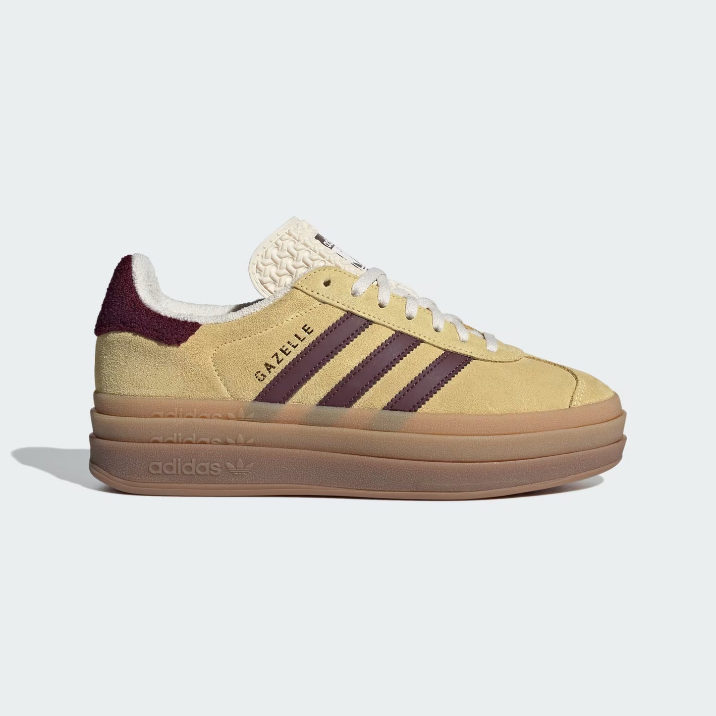Adidas Gazelle Bold Quase Amarelo Bordô