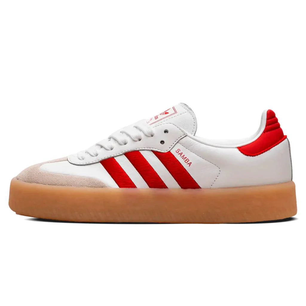 Adidas Sambae Branco Melhor Vermelho Goma 