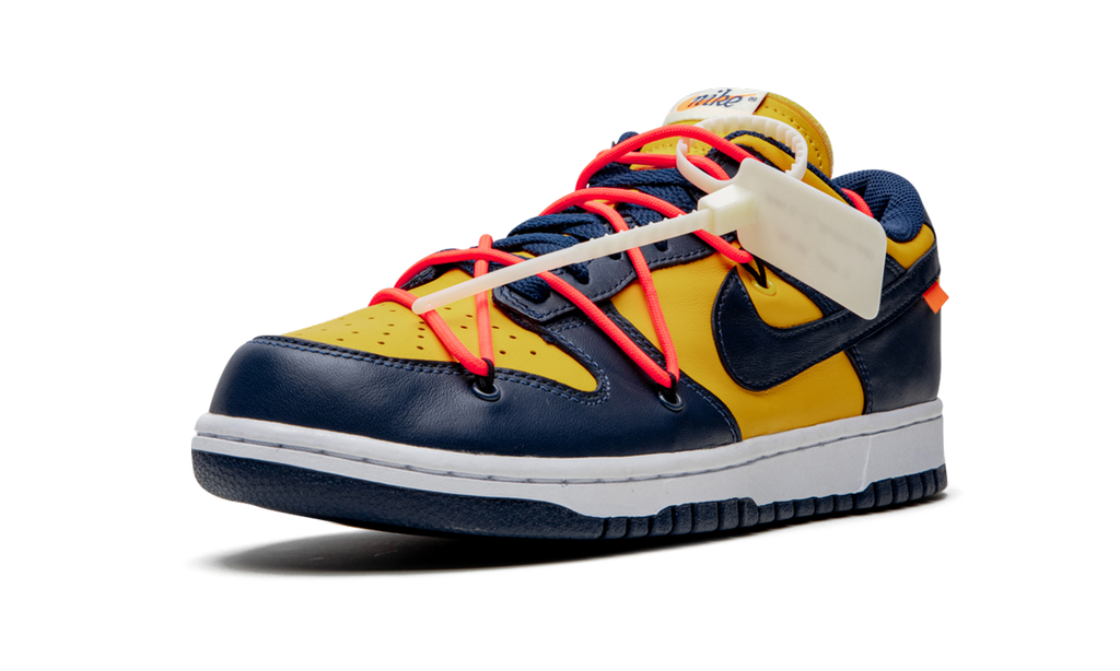 Nike Dunk Low Off White University Gold Midnight Navy