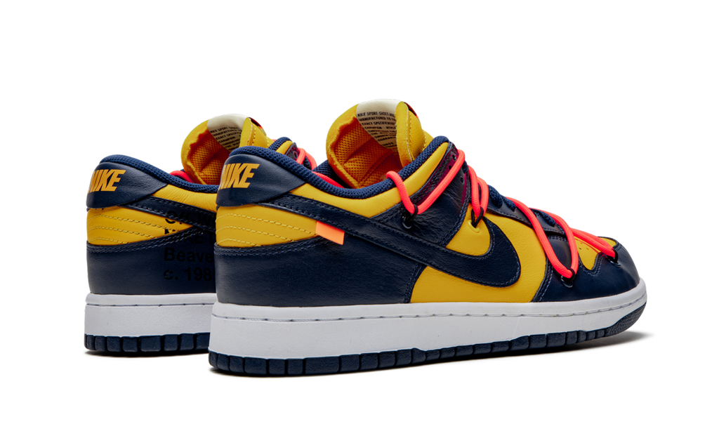 Nike Dunk Low Off White University Gold Midnight Navy