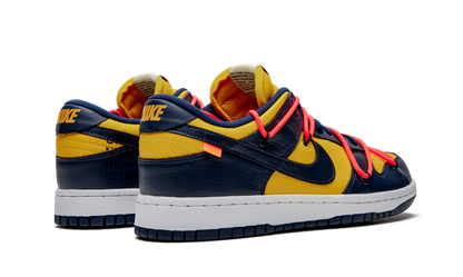 Nike Dunk Low Off White University Gold Midnight Navy