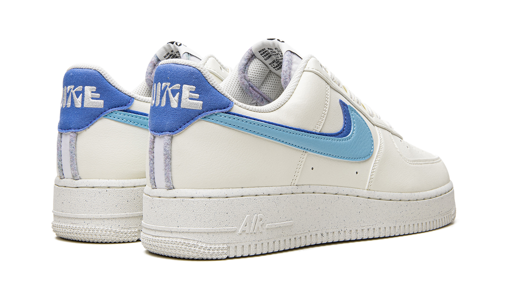 Nike Air Force 1 Double Swoosh Branco Médio Azul